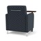 Lesro Siena Guest Chair w/ SwivelTablet, Brshd Steel Legs, RS NightSky Back, MD Farro Seat, RS NightSky Panels SN1101 - alternate 2